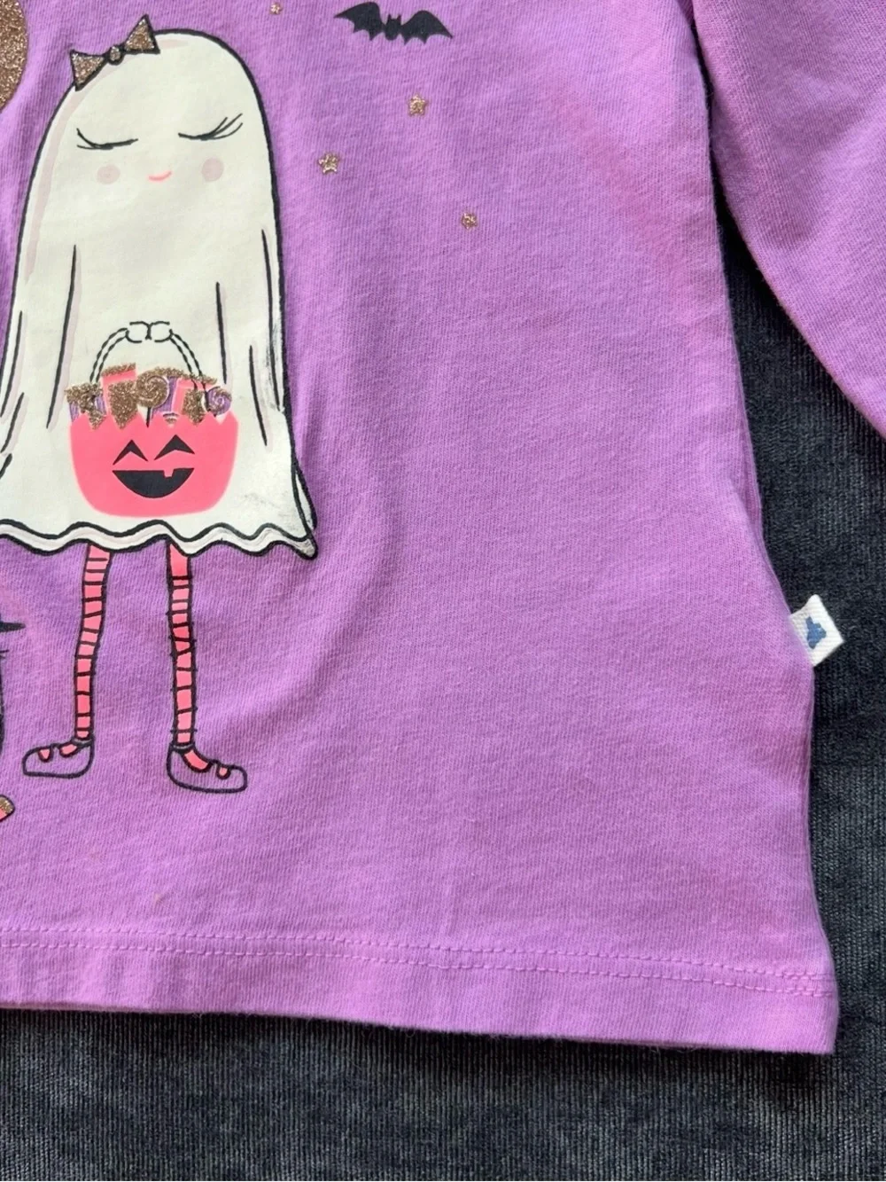 Baby Gap Girls Halloween Ghost Long Sleeve Shirt Size 12-18 Months